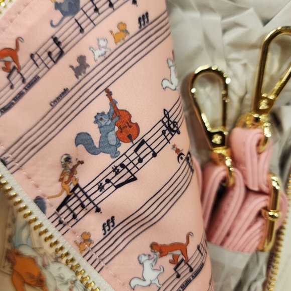 Loungefly Disney The Aristocats Classic Story Book Convertible Mini Backpack NEW - Picture 12 of 13